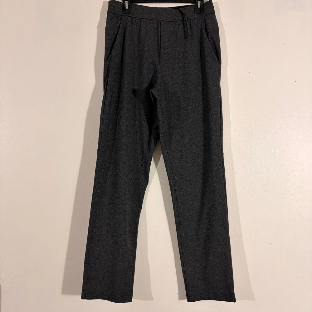 Lululemon Athletic Pants Mens M Charcoal Gray Heather Excellent ABC Straight Leg